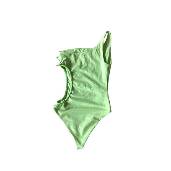 Jade Apex One Piece Cut Out Swimsuit Lime Green Size S Minimalist Revolve Beach - Picture 9 of 12